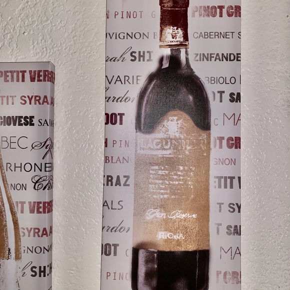 Two Wine Canvases - Picture 4 of 5